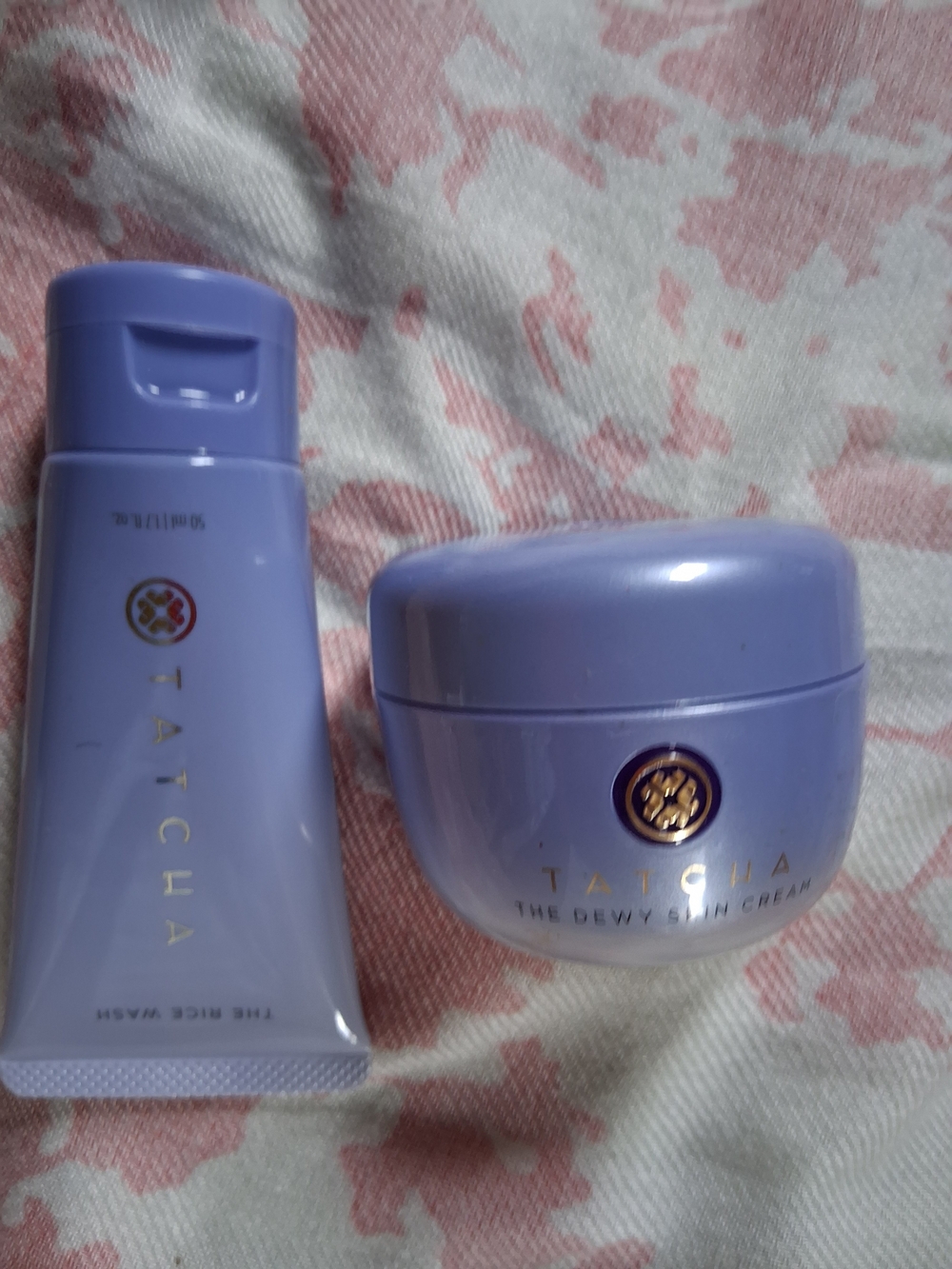 2 Tatcha Lavender and Gold Skincare Duo